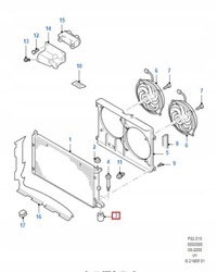 фото thumb №7, Подушка кронштейн радіатора ford galaxy 00-06