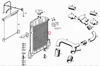 Купить Радиатор воды mercedes w120 w121 усилитель бампера оригинал!, фото thumb