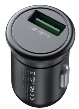 Быстрое автомобильное зарядное устройство USB Quick Charge 3.0