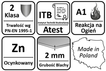 WIESZAK BELKI 90x150x2mm WSPORNIK ŁĄCZNIK BUDOWLANY KROKWI OCYNK MOCNY
