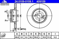 фото thumb №1, Диск тормозная задняя toyota corolla e11 1998-2002