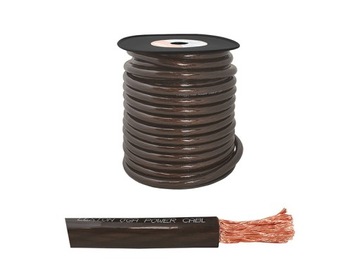 КАБЕЛЬ ШНУР ПИТАНИЯ 50MM2 0GA КОРИЧНЕВЫЙ OFC