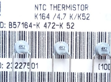 [5шт] NTC-термистор 4,7K B57164 EPCOS B=3950K
