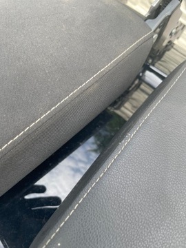 фото thumb №7, Подлокотник vw golf vii 7 кожа кожаный белая nić оранжевая материал