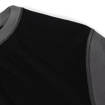 Koszulka damska rękaw termiczna MERINO czarna XXL