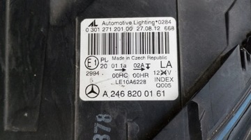 фото thumb №15, Лампа лівий перед eu a2468200161 mercedes b клас w246 2011- оригінал