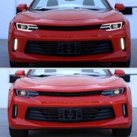 фото thumb №8, Chevrolet camaro 2016-2018 фара лампи передні h9 + led комплект чорні