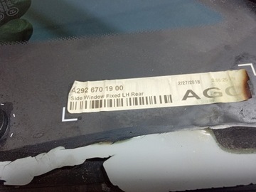 фото thumb №6, Mercedes gle w292 купе стекло кузовная левый зад задняя a2926701900