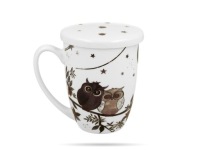 Чашка с заварочным фильтром 350 мл CHARMING OWLS