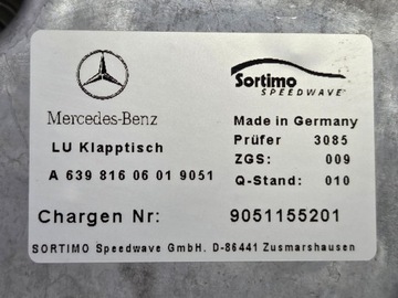 фото thumb №9, Multistolik mercedes v-klasa w447 - столик розкладний