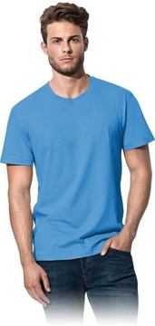 T-shirt Koszulka Męska Błękitna150g roz. S