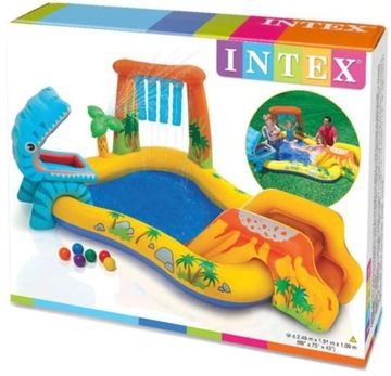 Intex 57444 Игровой центр Dinosaur II 249x191x109 см