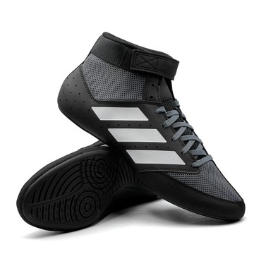 КРОССОВКИ ДЛЯ ТРЕНИРОВОЧНОЙ БОРЬБЫ ADIDAS MAT HOG 2.0, ЧЕРНЫЕ, размер 39 1/3