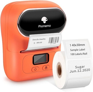 Bluetooth-термопринтер Phomemo M110 для наклеек с фотографиями и этикеток толщиной до 50 мм.