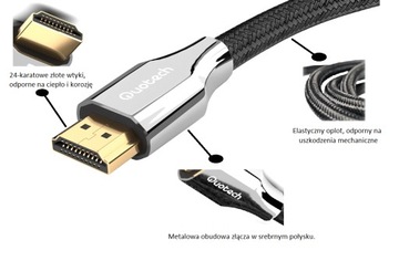 HDMI 2.1 8K Сверхскоростной кабель QUOTECH 1,5м