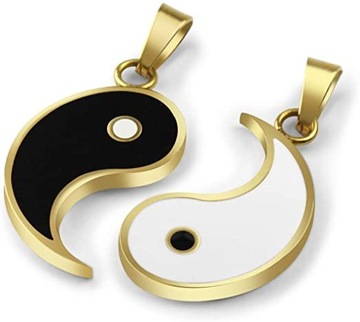 NASZYJNIK PRZYJAŹNI BEST FRIEND YIN YANG GOLD