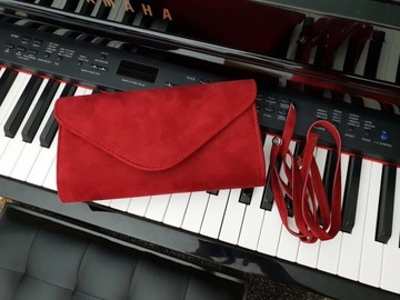 Женский клатч ELISE из экологичной замши на ремешке, Оливковый