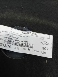 фото thumb №3, Пол багажника renault kadjar 849025307r