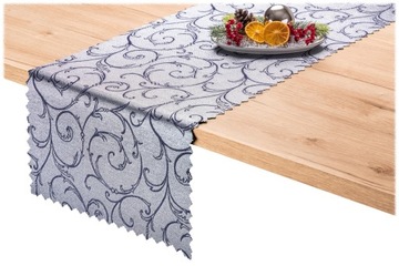 bieżnik DWUSTRONNY 40x300 DWUSTRONNY SREBRNY granat Tulipan