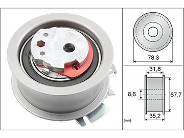 фото thumb №2, Ina 531 0628 30 ролик натягувач, стрічка розподільний вал