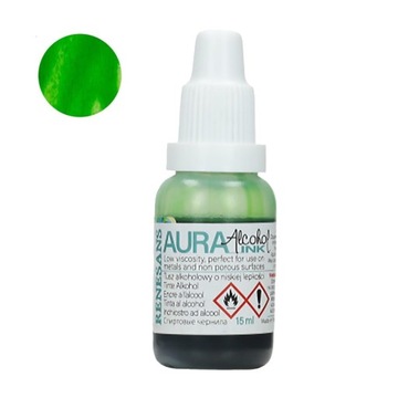 Чернила Aura Ink Renesans Alcohol, 15 мл, светло-зеленые