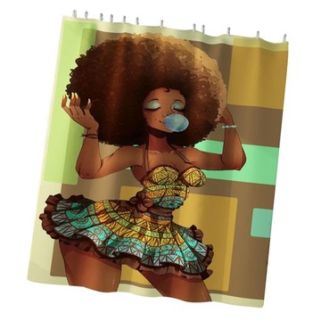 Подкладка для занавески для душа PEVA Mildew African Women_C