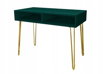 BOTTLE GREEN GLAMOUR письменный стол 120x60, ножки золотые