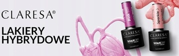 Лак для ногтей Claresa Hybrid Pink 554 с розовым блеском