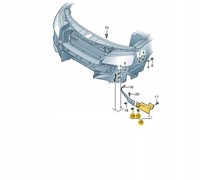 фото thumb №2, Новий оригінальний спойлер підкрилки перед audi a8 4h0807543 лівий
