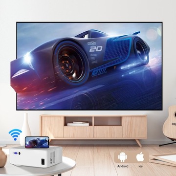 Проектор Full HD 10000LM, 5G, Wi-Fi, Bluetooth, USB, HDMI, видео, домашний кинотеатр