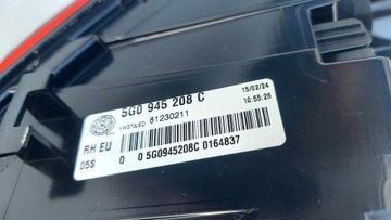 фото thumb №10, Volkswagen golf vii r-line gti лампа ліва права зад задня led нове оригінальний номер 2643