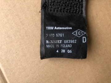 фото thumb №3, Pas безопасности правый перед renault clio iii 05-09 33055456c