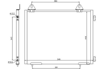 фото thumb №8, Конденсатор кондиционера подходит для: land rover freelander i 1.8/2.0d/2.5