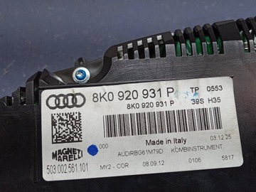 фото thumb №5, Audi a4 b8 2.0 tfsi 211 km спидометр приборы eu 8k0920931p