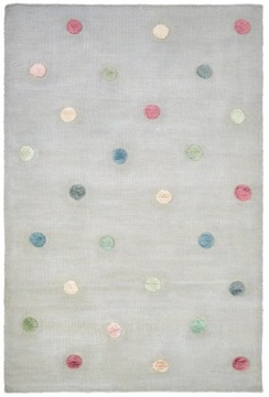 Dywan dziecięcy wełniany Silver Dots 160x220