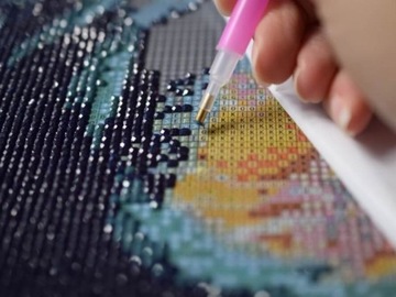 Haft Diamentowy, Obraz, Mozaika Diamentowa Diamond Painting, BAJKOWE DRZEWO