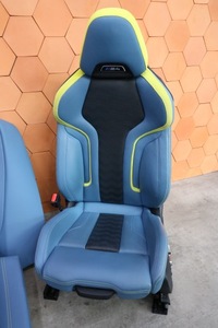 фото thumb №10, Bmw m4 g82 салон сиденья диван обшивки память нагрев кожа yasmarinablau