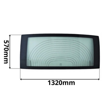фото thumb №1, Скло задня зчеплення w кришка багажника fiat doblo i 01-2010 0425