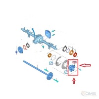 фото thumb №3, Ступиця колеса зад ford transit 2014rok= зад привід колеса одинарний нова