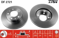 фото thumb №1, Гальмівні диски гальмівні trw ducato, jumper, boxer перед