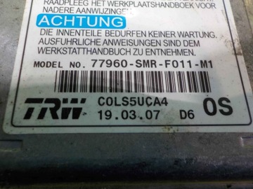 фото thumb №4, Honda civic viii ufo 2.2 i-ctdi 07r модуль датчик подушка безпеки 77960-smr-f011-m1