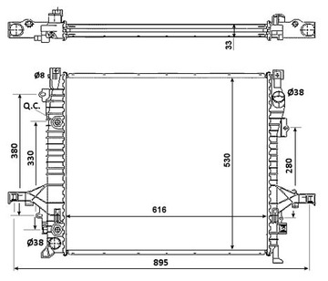 фото thumb №2, Nrf радиаторов volvo xc90 i 2,5 02-14
