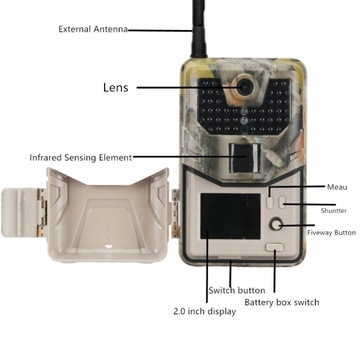 Fotopułapka 4G kamera leśna 20MPx GSM MMS wysyła