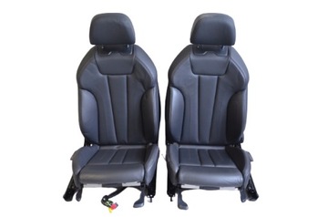 фото thumb №14, Audi a4 8w чёрная кожа комплект сидений обшивки