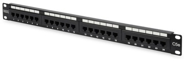 DIGITUS Патч-панель патч-панель RACK 19' 5e 24p UTP