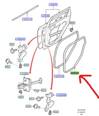 фото thumb №1, Прокладка двері зад ford focus mk2 універсал 2004-