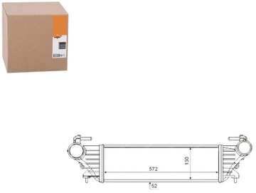 фото thumb №1, Интеркулер fiat 500l tipo 0.9-1.6d 09.12- nrf