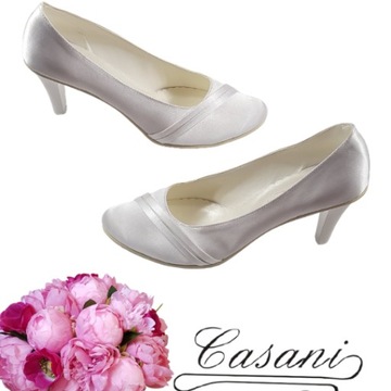Свадебные туфли Casani белые, большие, широкие, 42 43