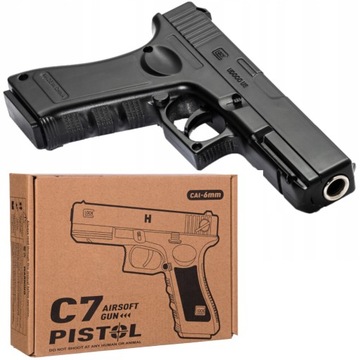МЕТАЛЛ BB GUN GLOCK 17 + BB ГРАНАДА