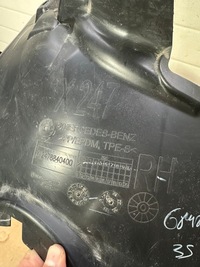 фото thumb №7, Подкрылок правый перед, правое передние, защита mercedes w247, glb, x247